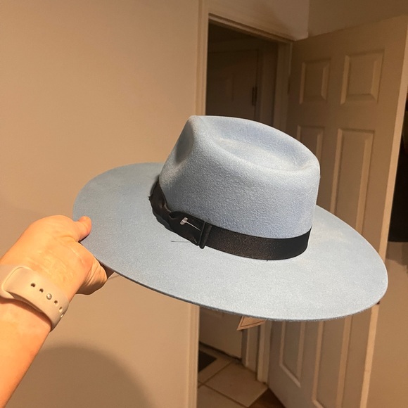 Shyanne Women’s 2X Powder Blue Felt Western Cowgirl Hat Size Large - Picture 9 of 10